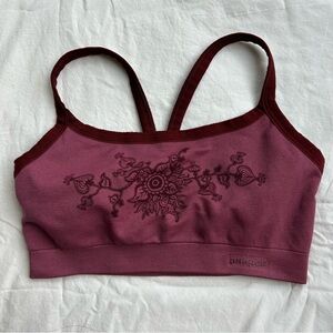 Women's Burgundy Boho Patagonia Sports Bra - XS/S
